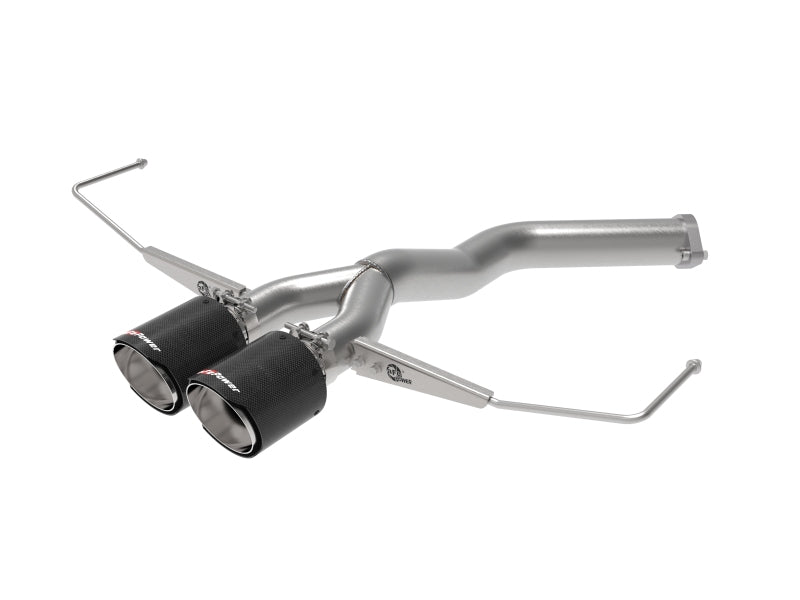 aFe Takeda 3in-2.5in 304 SS Axle-Back Exhaust w/ Carbon Tip 19-20 Hyundai Veloster I4-1.6L(t) 49-37012-C 49-37012-C Photo - Primary