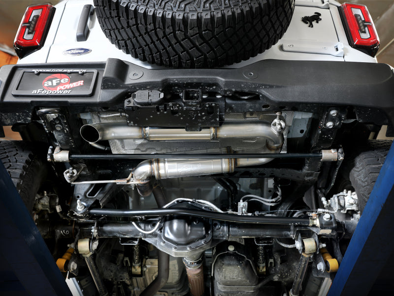 aFe 21-24 Ford Bronco Apollo GT Series 3 IN 409 Stainless Steel Hi-Tuck Axle-Back Exhaust 49-43147 49-43147 Photo - Mounted