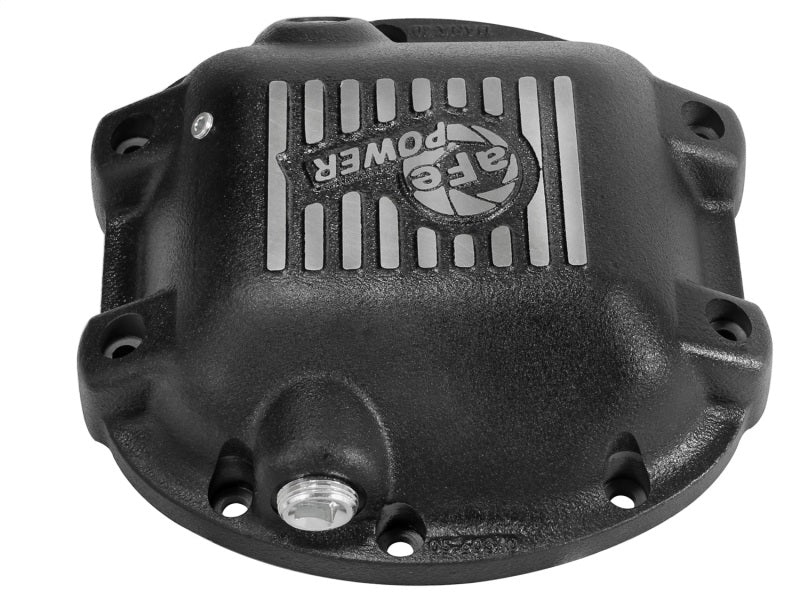 aFe Pro Series Rear Differential Cover Black w/ Machined Fins - Jeep 97-16 46-70192 Photo - Unmounted