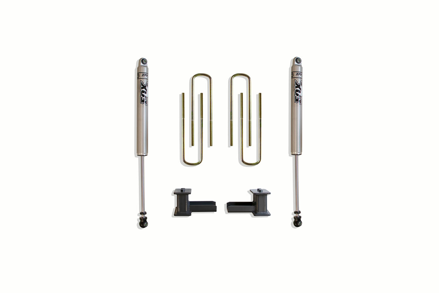 Maxtrac 2021+ Ford F-150 2WD 4in Blocks/U-Bolts - Fox Shocks (Rear) 904140F