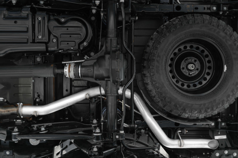 MBRP 21- Jeep Gladiator 3.0L Filter Back Exhaust MBRS6502409 S6502409 Photo - Mounted