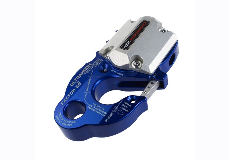 Ford Racing Factor 55 UltraHook w/Rope Guard - Blue M-1821-UHB M-1821-UHB Photo - Unmounted