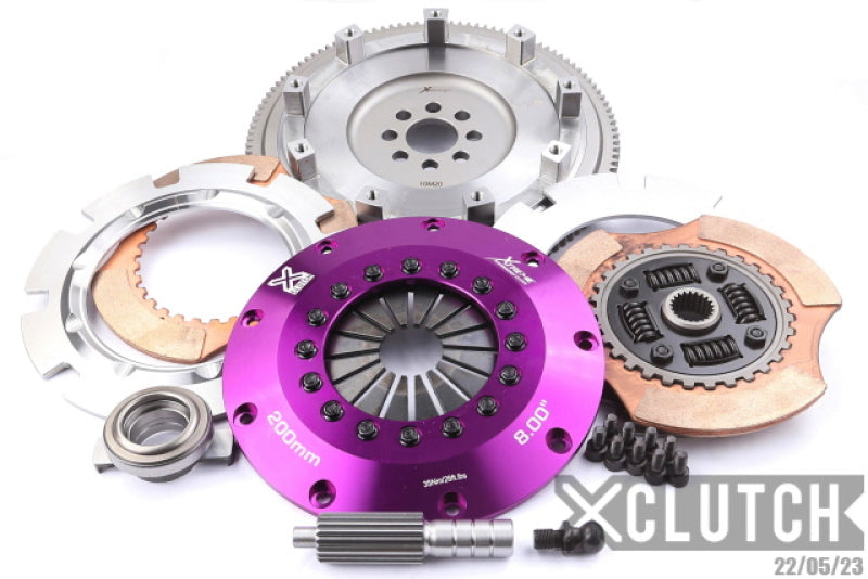 XCLUTCH 88-93 Toyota Celica GTS All Trac 2.0L 8in Twin Solid Ceramic Clutch Kit XKTY20520-2E XKTY20520-2E Photo - Primary