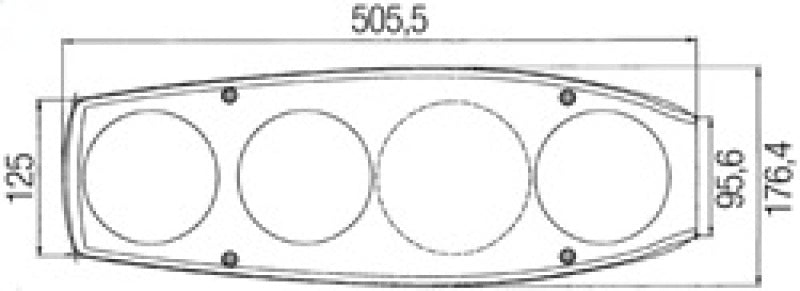 Hella Lamp Srbblzr Smlr Rh Mg12 2Vp (MOQ 10) 341419127 341419127 Technical Drawing