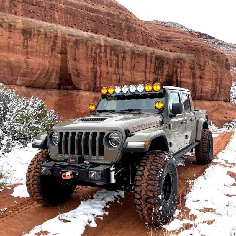KC HiLiTES 21-23 Jeep 392/Mojave Overhead Mount Bracket Set for 50in. Light Bar (Pair) 7328 7328 Photo - lifestyle view
