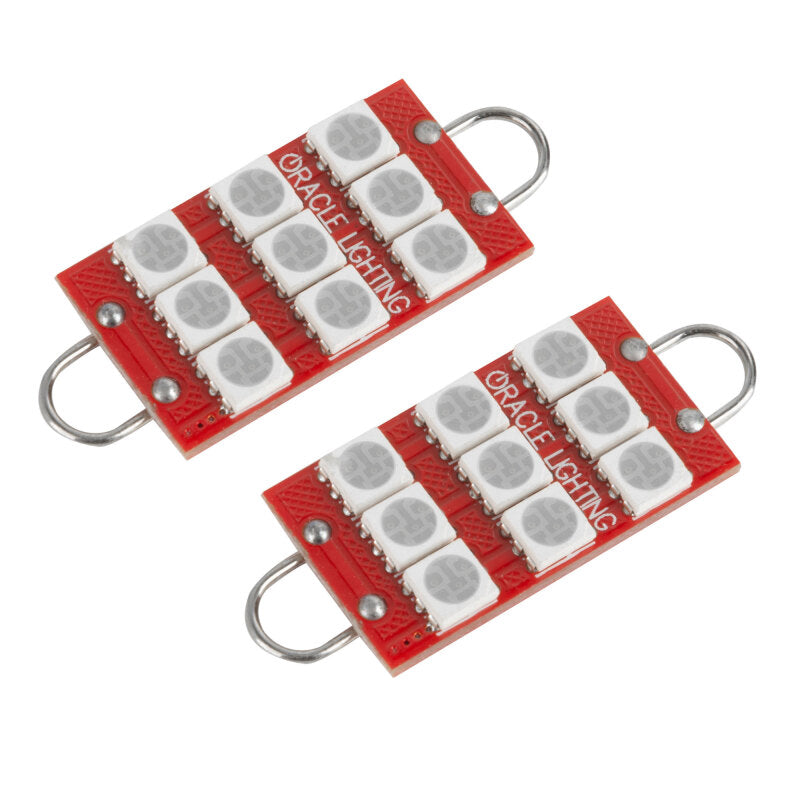 ORACLE Lighting Oracle 44MM 6 LED 3 Chip - Loop Festoon Bulbs (Pair) - Red 5209-003 5209-003 Photo - lifestyle view