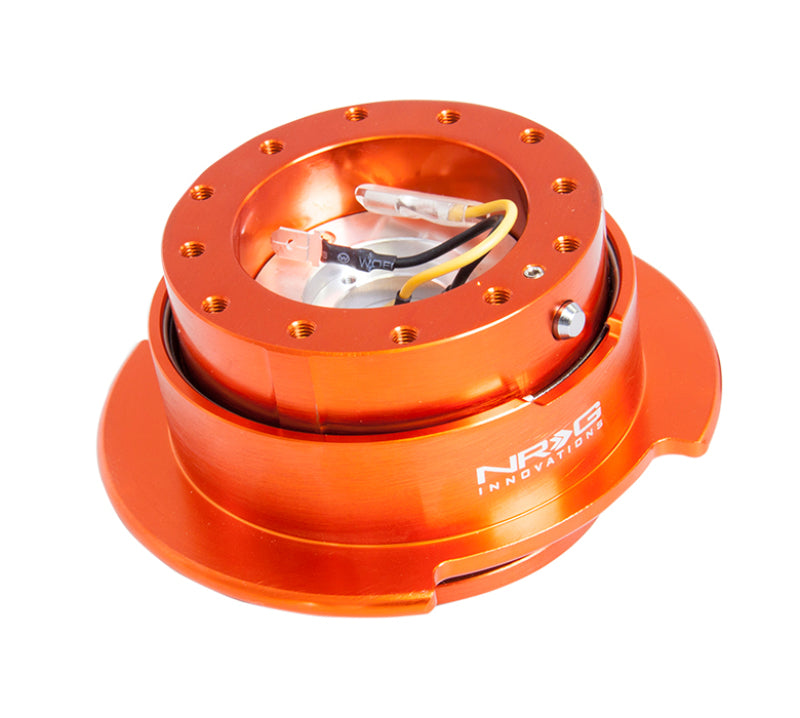 NRG 2.5 Quick Release Kit Orange Body Titanium Chrome Ring SRK-250OR Photo - Primary