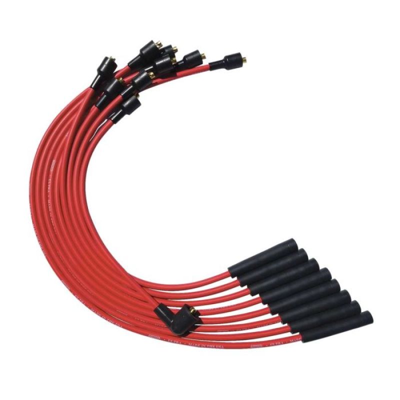 Moroso SB Chrysler Mopar 273/318/340/360 Str Plug Boots Non-HEI Ultra Spark Plug Wire Set - Red 52056 52056 User 1