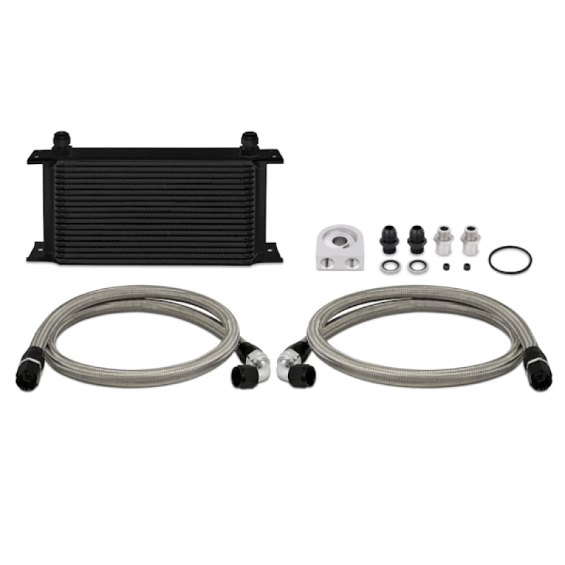 Mishimoto Black Universal 19 Row Oil Cooler Kit MMOC-ULBK Photo - Primary