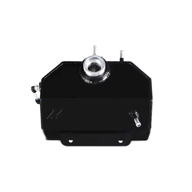 Mishimoto Wrinkle Black Coolant Expansion Tank Ford Mustang EcoBoost / V6 / V8 MMRT-MUS-15EBK Photo - Close Up