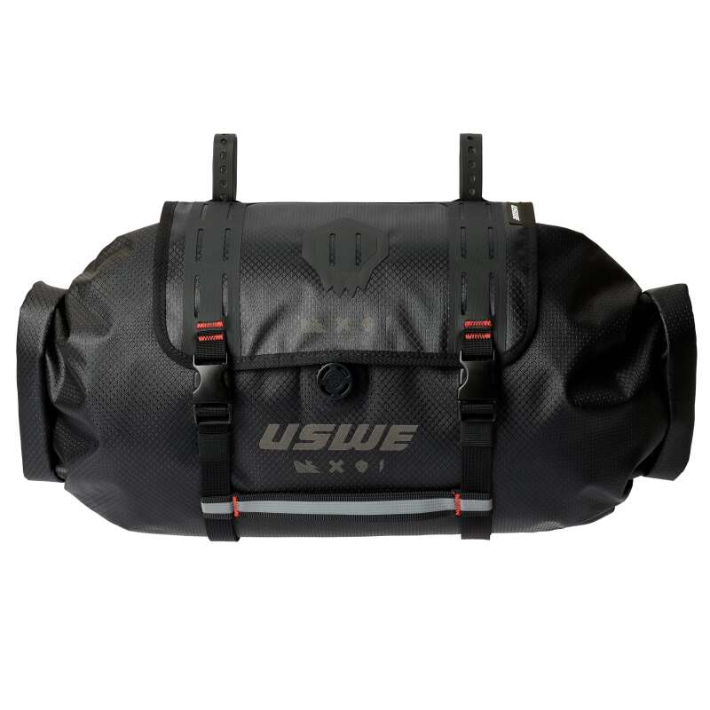 USWE Handlebar Roll-Top Bag with Holster - Black 200067001 200067001 User 1