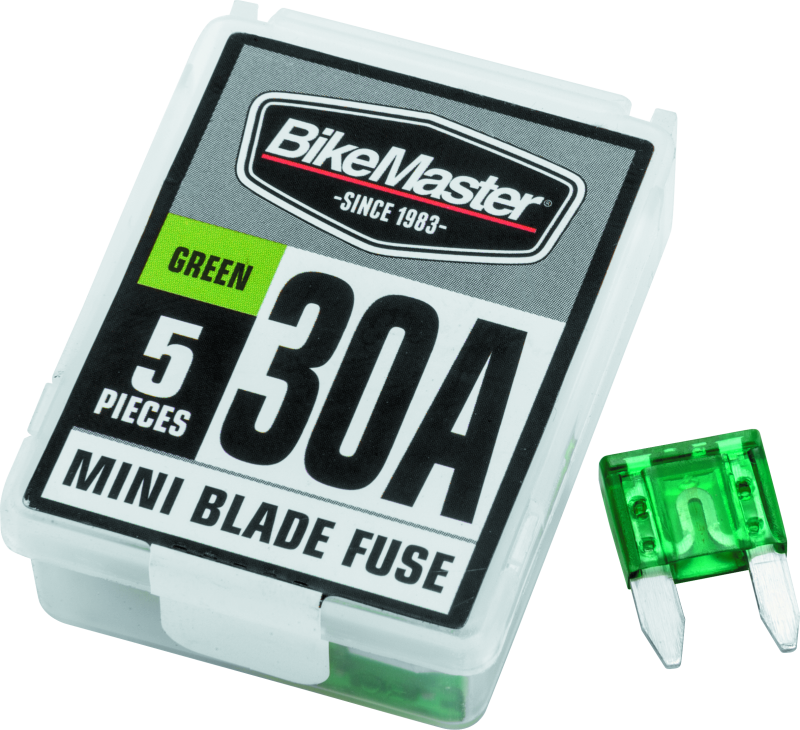 BikeMaster 5Piece 30A Replacement Mini Blade Fuse 152448 152448 Photo - Primary