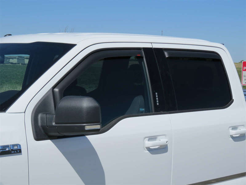 EGR 15+ Ford F150 Crew Cab In-Channel Window Visors - Set of 4 - Matte (573495) 573495 573495 Photo - lifestyle view