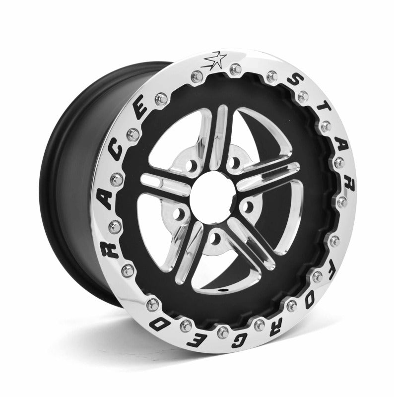 Race Star 63 Pro Forged 15x10 SBL Sportsman 5x5.00 BC / 4.00in. BS Wheel - Black Anodized/Machined 63-510504011B 63-510504011B User 1