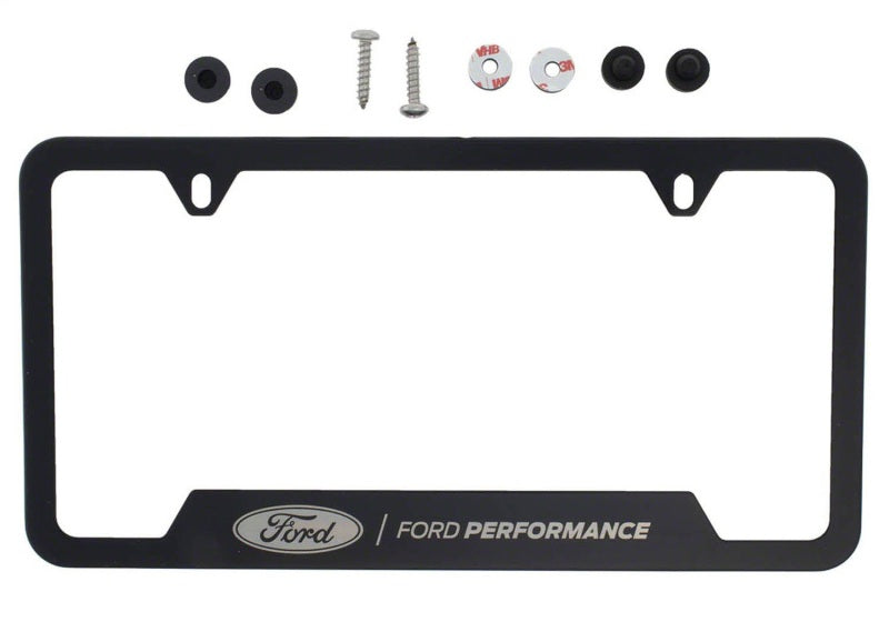 Ford Racing Stainless Steel Ford Performance License Plate Frame - Black M-1828-SS304BK M-1828-SS304BK Photo - Unmounted