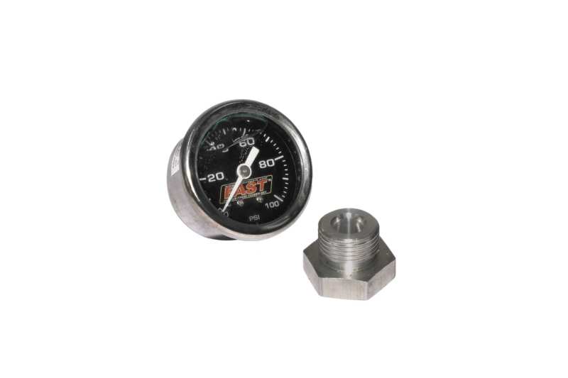 FAST Gauge Kit, LSX 0-100 PSI Fuel Pressure 54027 Photo - Primary