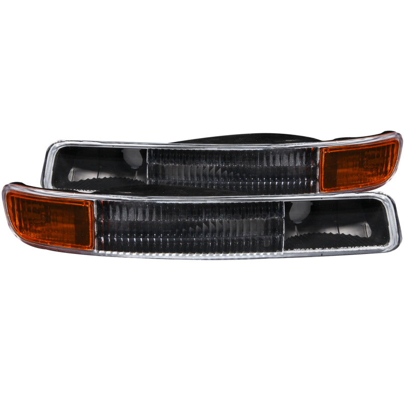 Anzo 1999-2006 Gmc Sierra 1500 Euro Parking Lights Black w/ Amber Reflector 511005 Photo - Primary
