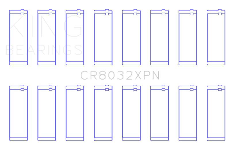 King Chrysler 345/370 16v Connecting Rod Bearing Set CR8032XPN CR8032XPN Photo - Primary
