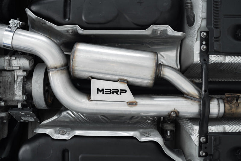 MBRP 15-19 VW Golf R 3in Cat Back Single Exit Exhaust Pro Series w/ Valve Delete - T304 S4603304 S4603304 Photo - Close Up