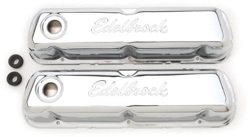 Edelbrock Valve Cover, Signature Series, Ford, 260-289-302-351W CID V8, Chrome 4460 Photo - Primary