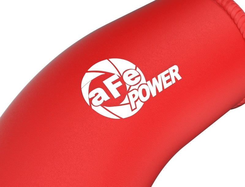 aFe 2024+ Toyota Tacoma BladeRunner 2.5in & 3in Aluminum Hot & Cold Charge Pipe Kit - Red 46-20724-R 46-20724-R Photo - Close Up