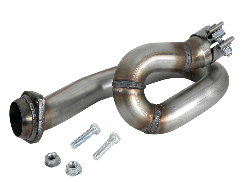 aFe Power Twisted Steel Loop Relocation Pipe 2018 Jeep Wrangler (JL) 48-48027 Photo - Primary