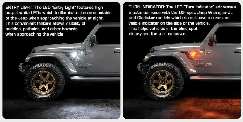 ORACLE Lighting Oracle Sidetrack LED System For Jeep Wrangler JL/ Gladiator JT 5861-504 5861-504 Product Specifications Sheet