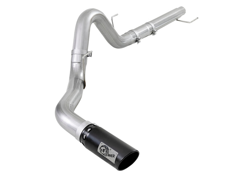 aFe Atlas 4in Aluminized Steel DPF-Back Exh 18-19 Ford F-150 V6-3.0L (td) w/ Black Tip 49-03106-B 49-03106-B Photo - Primary