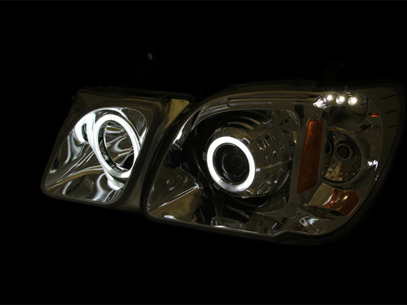 Anzo 1998-2007 Lexus Lx470 Projector Headlights w/ Halo Black (CCFL) 111170 Photo - Mounted
