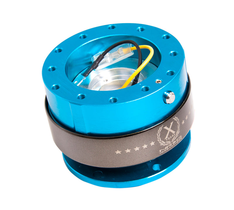 NRG 2.0 Quick Release New Blue Body Titanium Chrome Ring SRK-200NB Photo - Primary