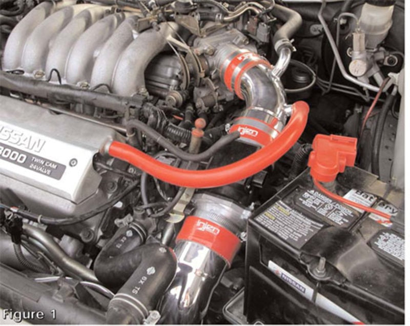 Injen 94.5-97 Nissan Maxima 3.0L Black Cold Air Intake (Special Order) RD1925BLK RD1925BLK Photo - Mounted