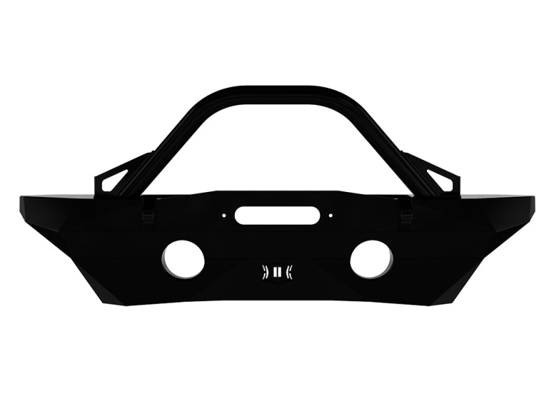 ICON 07-18 Jeep Wrangler JK Pro Series Mid Width Front Recessed Winch Bumper w/Bar/Tabs 25234 25234 Photo - Unmounted