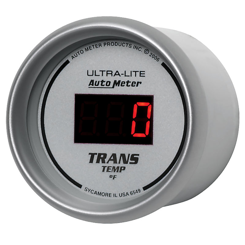 Autometer Gauge, Trans Temp, 2 1/16", 340 Deg. F, Digital, Silver Dial w/Red Led 6549 User 2