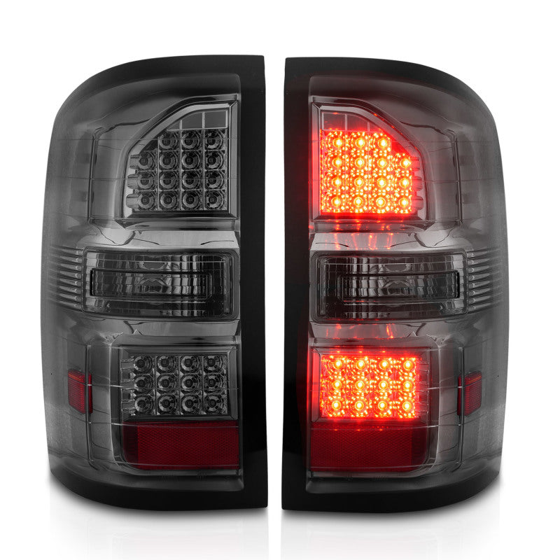 ANZO 2014-2018 GMC Sierra LED Tail Lights Black Housing Smoke Lens 311398 311398 Photo - Unmounted