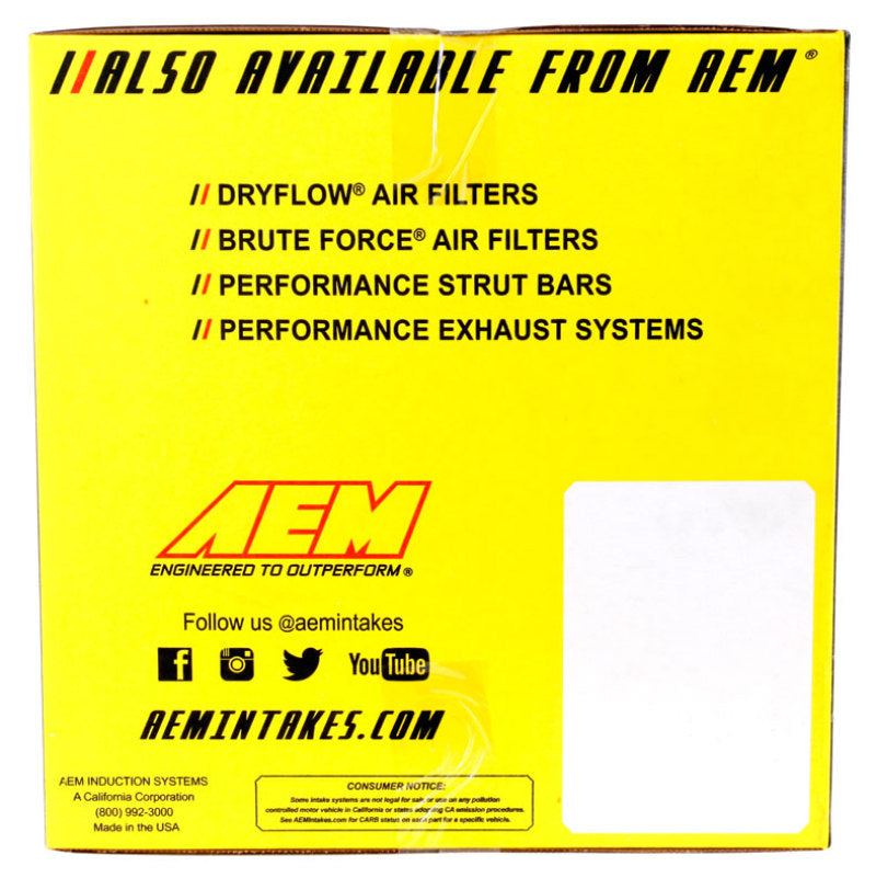 AEM Induction AEM 2020 Toyota Supra GR L6-3.0L F/I Cold Air Intake System - Black 21-875DS 21-875DS Photo - in package