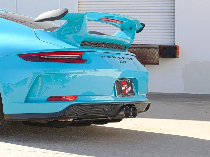 aFe 14-16 Porsche 911 GT3 991.1 H6 3.8L MACH Force-Xp 304 SS Cat-Back Exhaust System w/ Brushed Tips 49-36450-H 49-36450-H Photo - Mounted