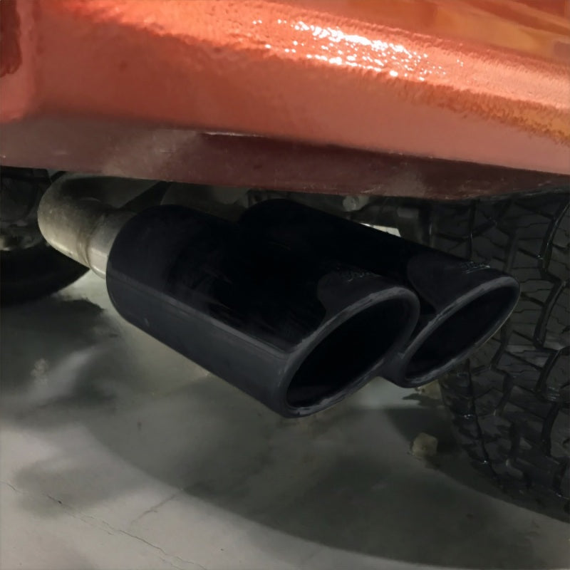 Ford Racing 2019 Ranger 2.3L Ecoboost Side Exit Cat-Back Exhaust System w/ Dual Black Chrome Tips M-5200-RA23SB M-5200-RA23SB Photo - Mounted