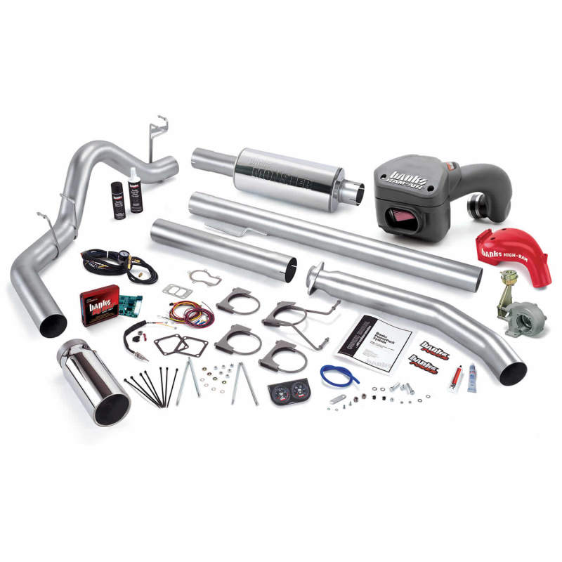 Banks Power 01 Dodge 5.9L 245Hp Ext Cab PowerPack System - SS Single Exhaust w/ Chrome Tip 49395 49395 Photo - Primary