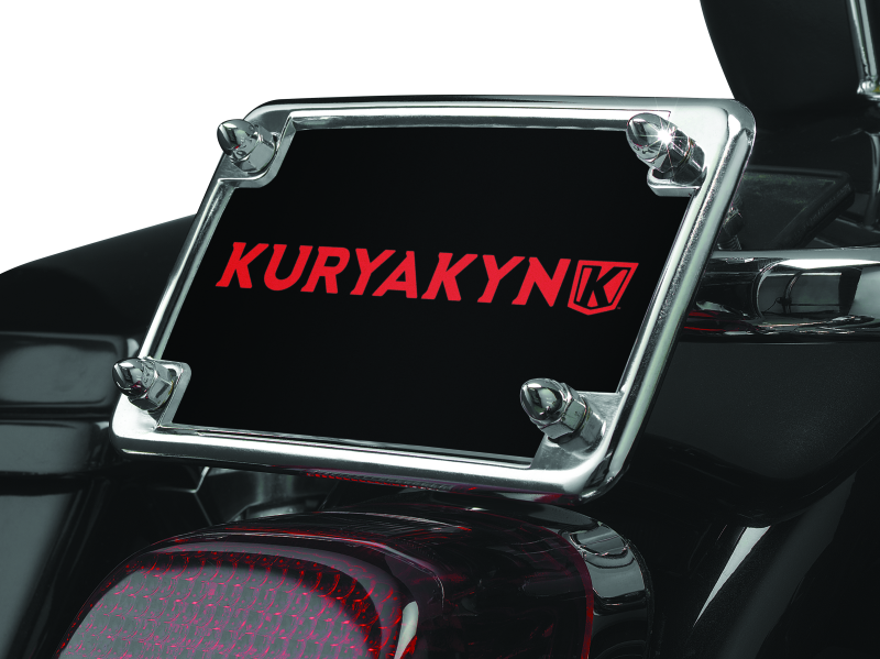 Kuryakyn License Frame & Backing Plate Set 4in X 7in Chrome 9166 9166 User 1