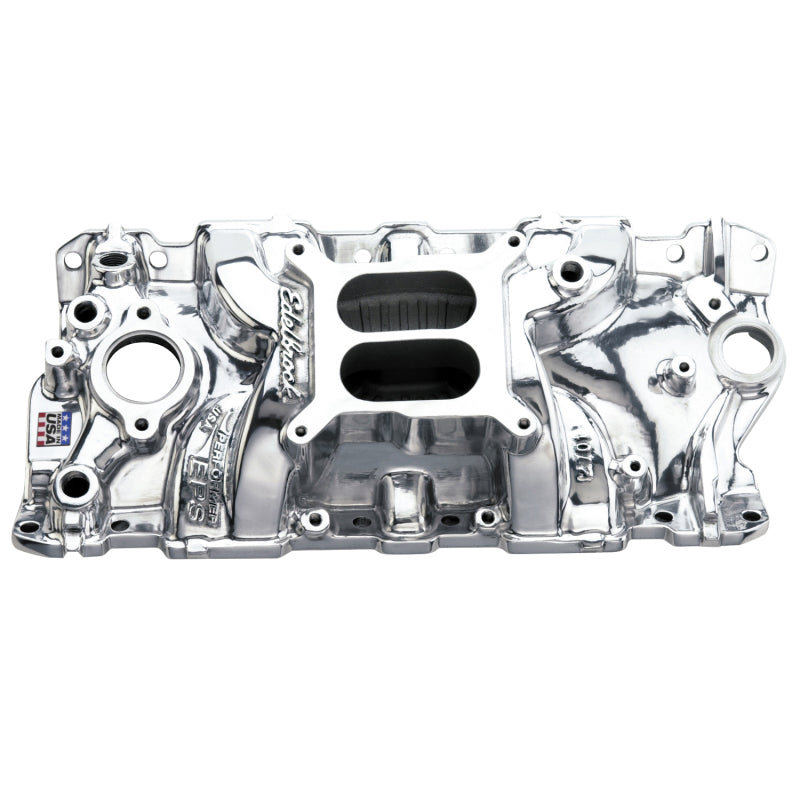 Edelbrock Sbc Performer Eps Polished Manifold 27011 Photo - Primary