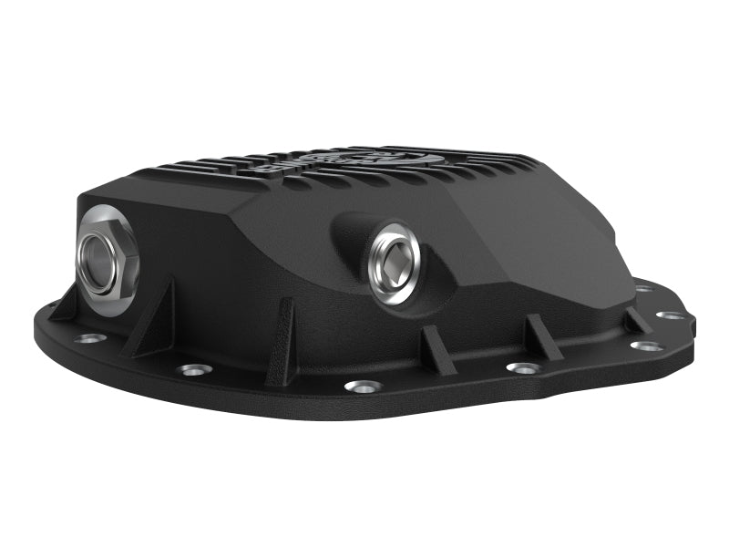 aFe Street Series Rear Differential Cover Black w/ Machined Fins 19-20 Ram 2500/3500 46-71150B 46-71150B Photo - Unmounted