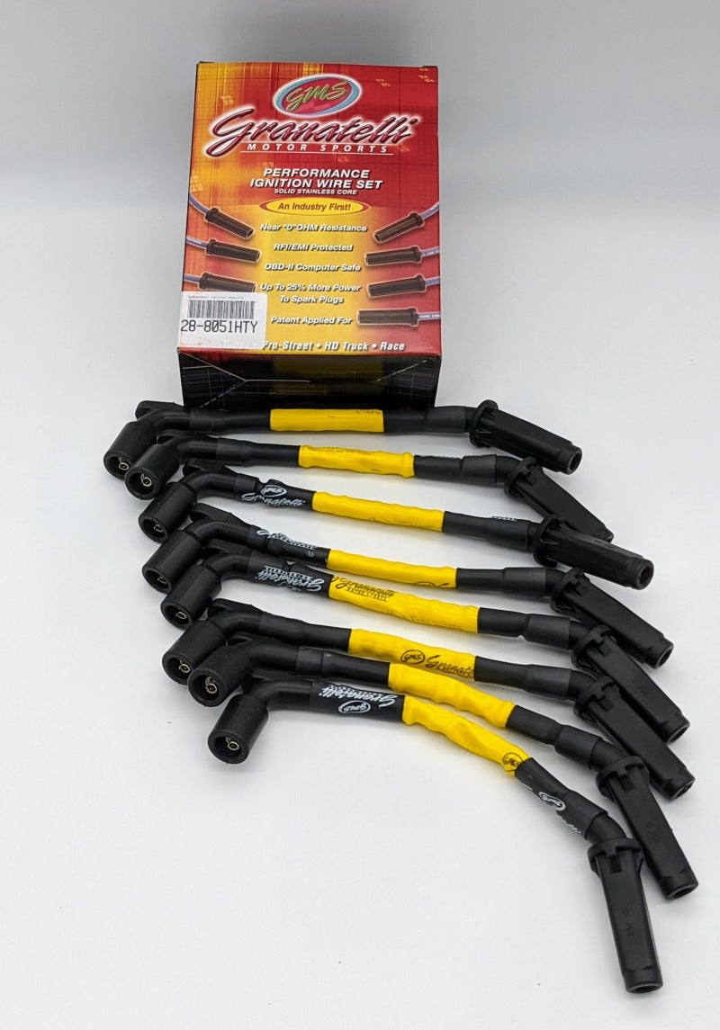 Granatelli Motor Sports Granatelli 20-23 LT2 6.2L 8 Hi-Perf Coil-Near-Plug Ignition Wire Connector Kit w/Yellow Jacket 28-8051HTY 28-8051HTY Photo - Primary