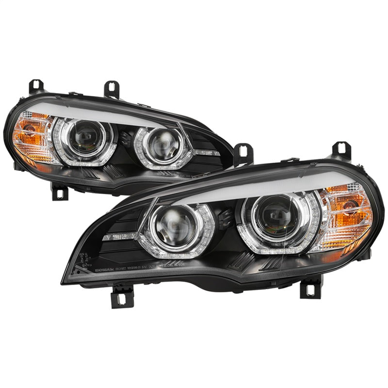 Spyder 07-10 BMW X5 E70 (HID Models Only) Projector Headlights - Black PRO-YD-BMWE7007-AFSHID-BK 5085481 5085481 Photo - Primary
