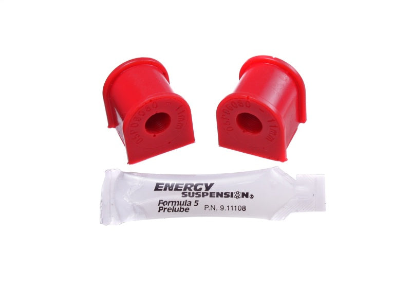 Energy Suspension Sway Bar Bushing Set Red Rear Bar Dia. 11mm 16.5152R Photo - Primary
