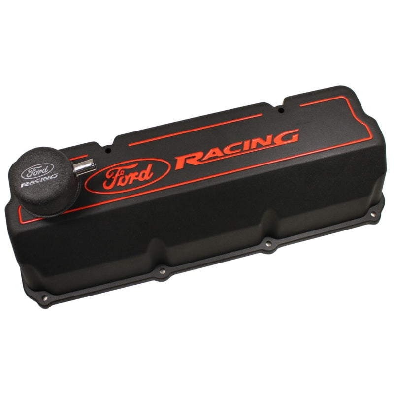 Ford 351C Aluminum Valve Cover Set - Black Finish FRDM6582-Z351B M-6582-Z351B Photo - Primary