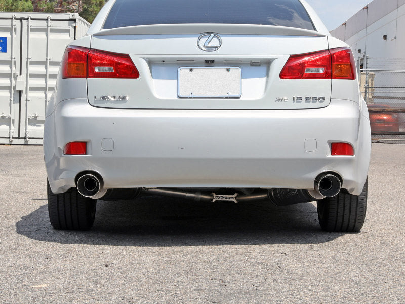 aFe POWER Takeda 06-13 Lexus IS250/IS350 SS Axle-Back Exhaust w/ Polished Tips 49-36055-P 49-36055-P Photo - Mounted
