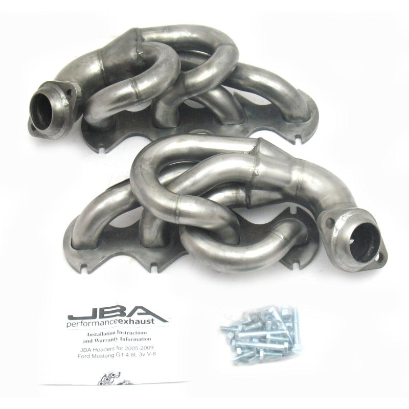 JBA 05-10 Ford Mustang 4.6L 3V 1-5/8in Primary Raw 409SS Cat4Ward Header 1675S 1675S Photo - Primary