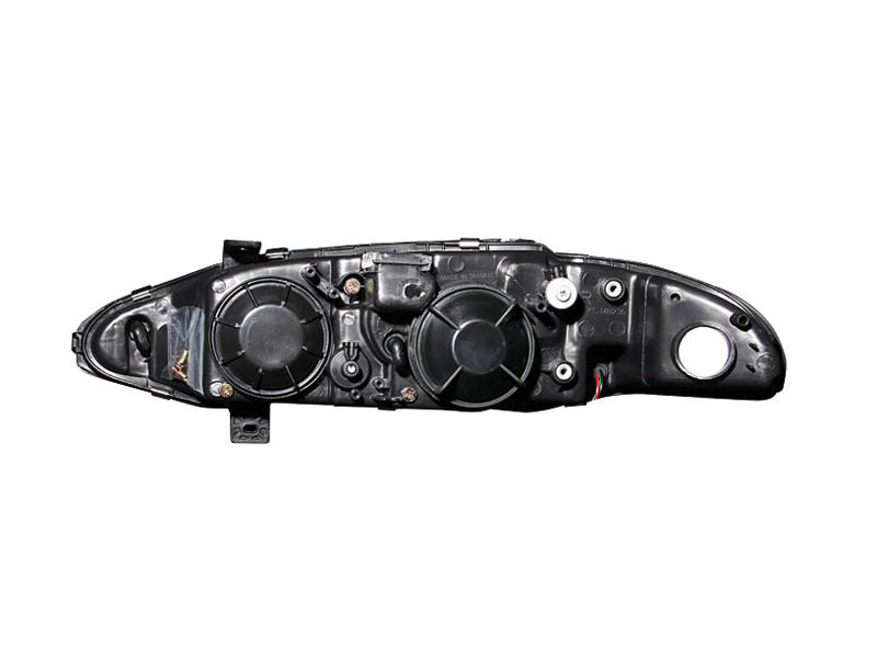 Anzo 1997-1999 Mitsubishi Eclipse Projector Headlights w/ Halo Black G2 121365 Photo - Unmounted