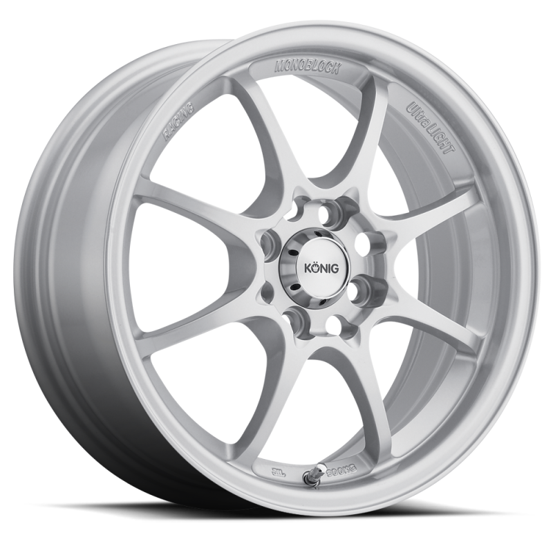 Konig Helium Wheel Silver 15X6.5 +40 4X100 HE65D0440S Photo - Primary
