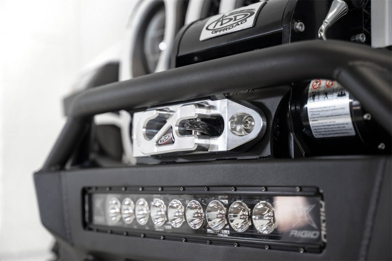 Addictive Desert Designs 2020 Jeep Gladiator JT Stealth Fighter Front Bump w/ Top Hoop & Winch Mount F961692080103 F961692080103 Photo - Mounted